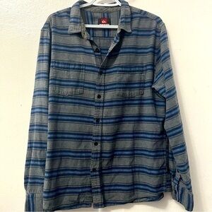 Quicksilver Striped Button Down Shirt